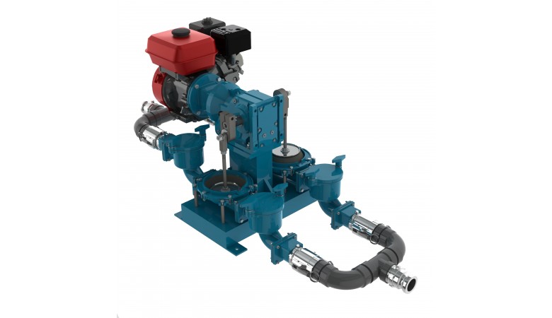 Mud Sucker® 2" Pro Series Engine Double Diaphragm Pump | Wastecorp