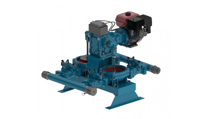 Mud Sucker® 3" Engine Pro Flapper Double Diaphragm Pump | Wastecorp