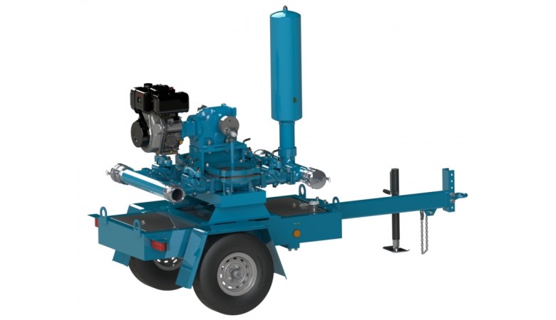 4" Engine Pro Flapper Double Diaphragm Pump | Wastecorp 0