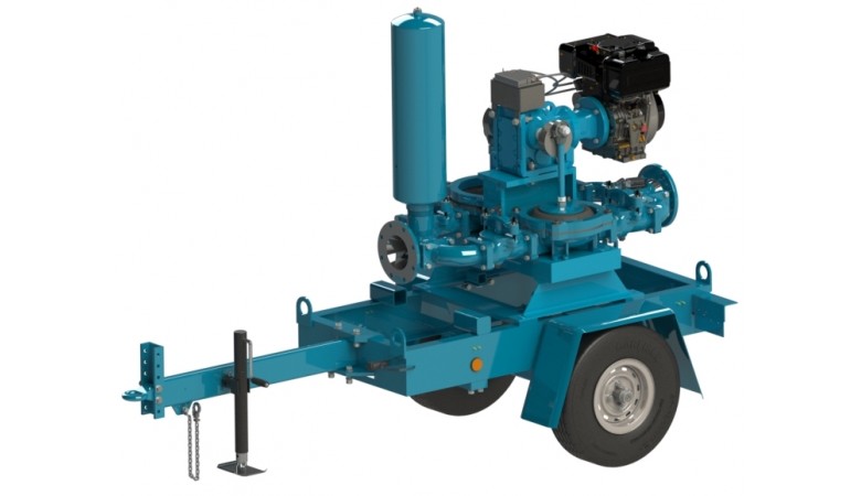 Mud Sucker® 6" Engine Pro Flapper Double Diaphragm Pump | Wastecorp
