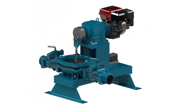 Mud Sucker® 4" Pro Flapper Engine Diaphragm Pump | Wastecorp