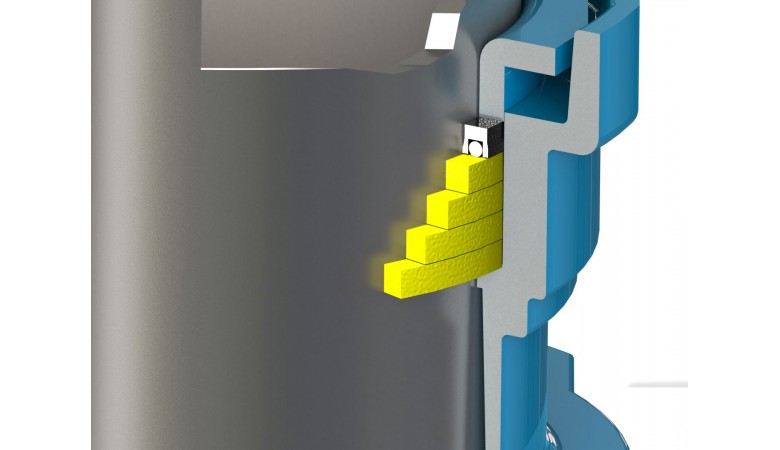 Kevlar rope plus u-cup packing