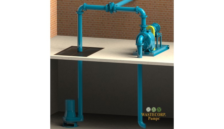 Trash Flow TFCC-4 installation rendering