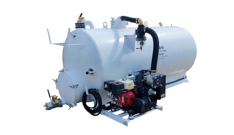 Optional side mount pump and engine