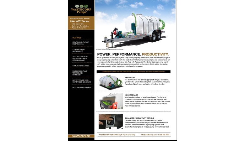 1000 Gallon Honey Fact Sheet