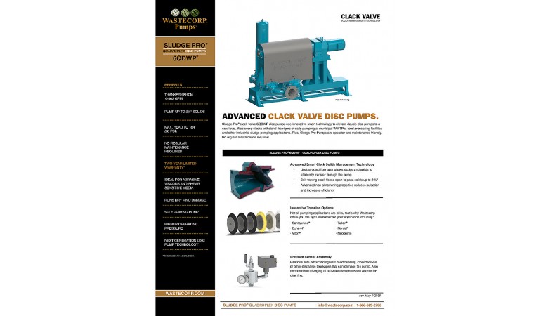 6QDWP Clack Valve Fact Sheet