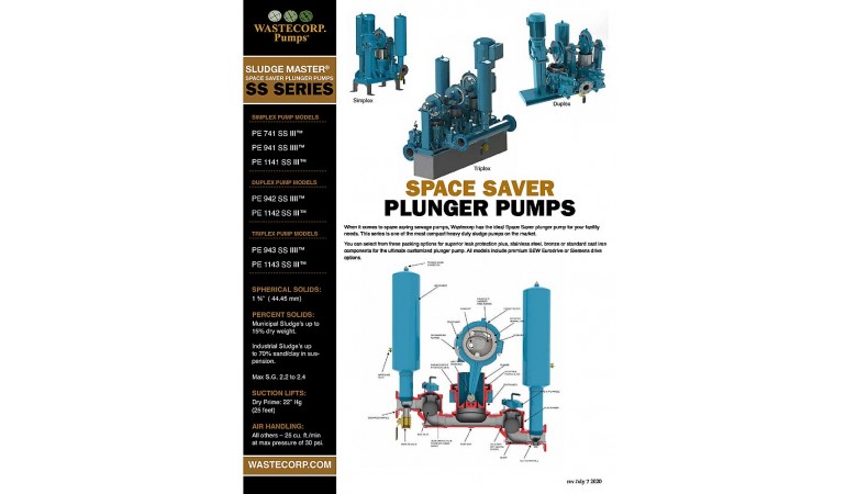 Space Saving Sewage Pumps Fact Sheet
