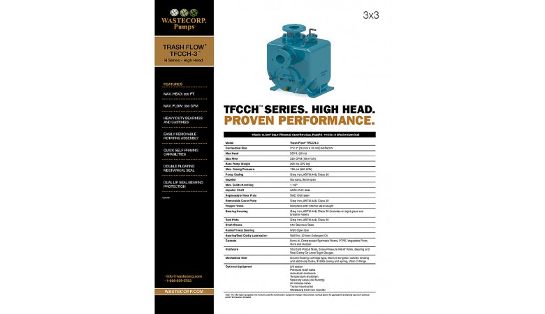 TFCCH-3 High Head Fact Sheet