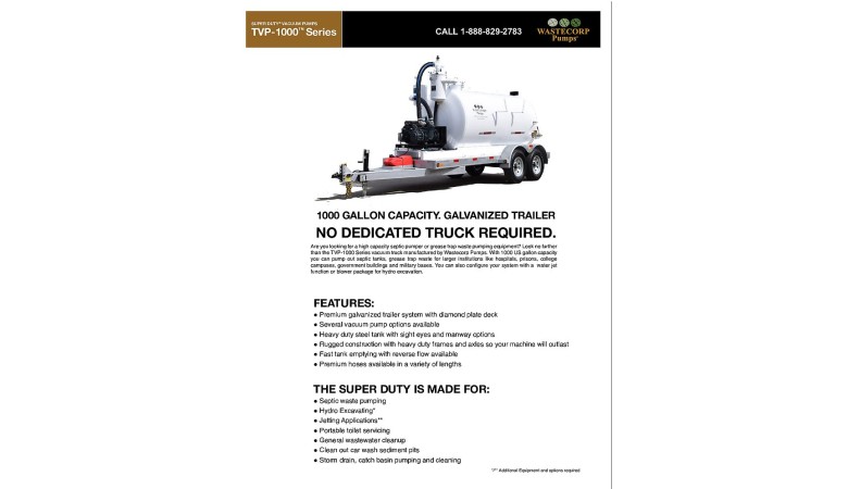 TVP-1000 Vacuum pump