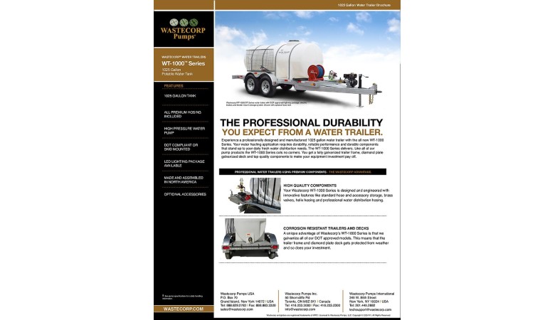 1025 Gallon Water Wagon Brochure